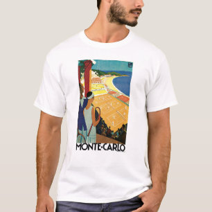 T-shirt Vintage voyage de Monte Carlo Monaco