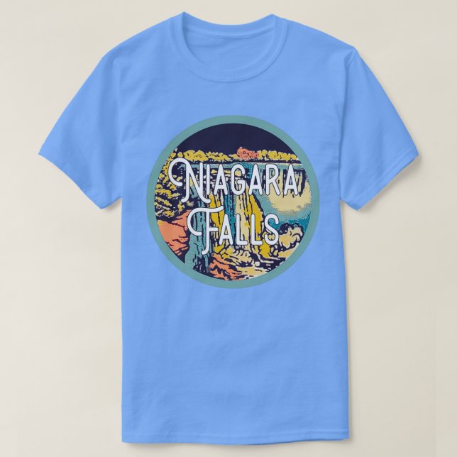 T-shirt Vintage voyage de Niagara Falls (Design devant)