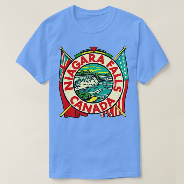 T-shirt Vintage voyage de Niagara Falls Canada  (Design devant)