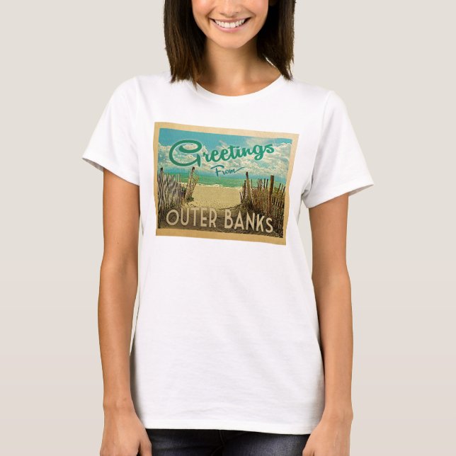 T-shirt Vintage voyage de plage de Banks (Devant)