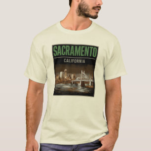 T-shirt Vintage voyage de Sacramento City California