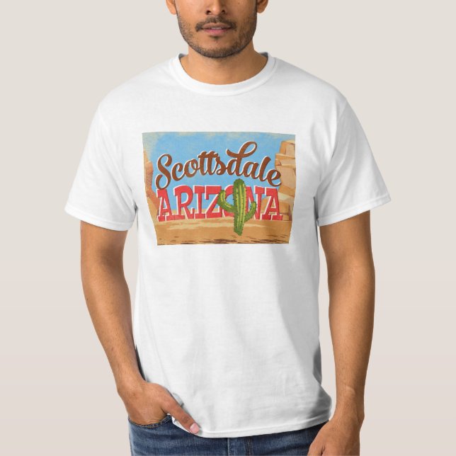 T-shirt Vintage voyage Scottsdale Arizona (Devant)