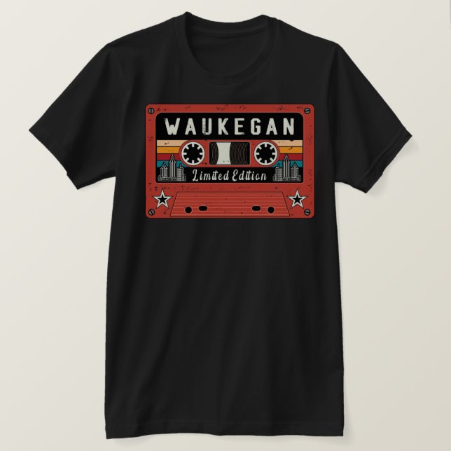 T-shirt Vintage Waukegan City Limited Edition (Design devant)