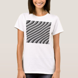 T-shirt Vintage Wavy Lines Ladies T Shirt
