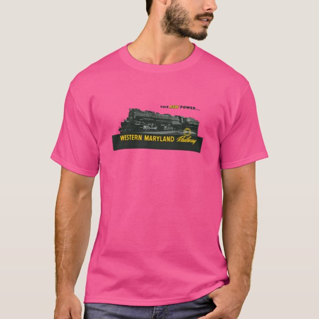 T-shirt Vintage Western Maryland Railroad (Devant)
