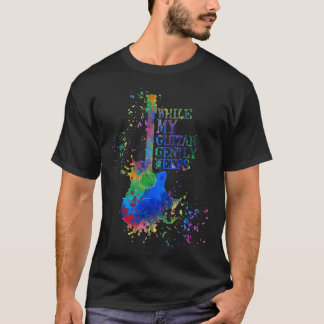 T-shirt Vintage While My Guitar Gently Weeps Tie Dye