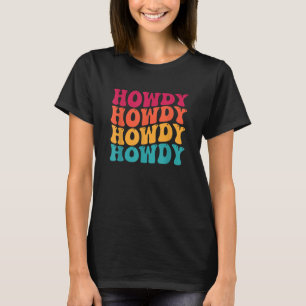 T-shirt Vintage White Howdy Rodeo Western Country Southern