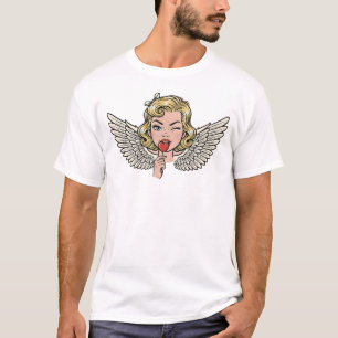 T-shirt Vintage Wink Angel : Cœur d'Art Pop Rétro