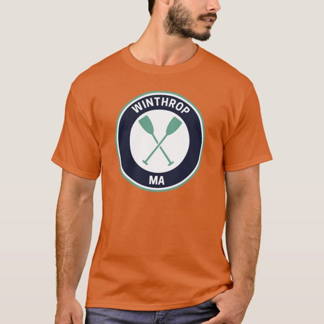 T-shirt Vintage Winthrop Massachusetts (Devant)