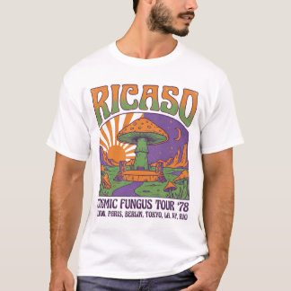 T-shirt Vintage World Tour 1978 Ricaso Cosmic Fungus Tour