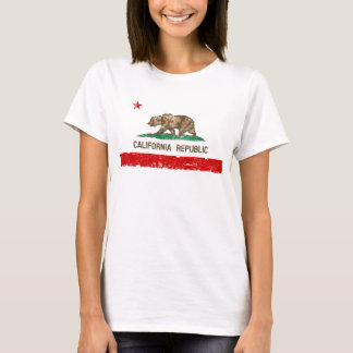 T-shirt Vintage Worn California State Flag