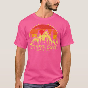 T-shirt Vintage Zephyr Cove Nevada Nv Montagnes Randonnée
