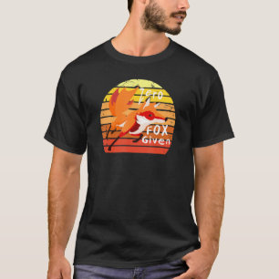 T-shirt Vintage Zero Fox Donné Pun Animal Furie