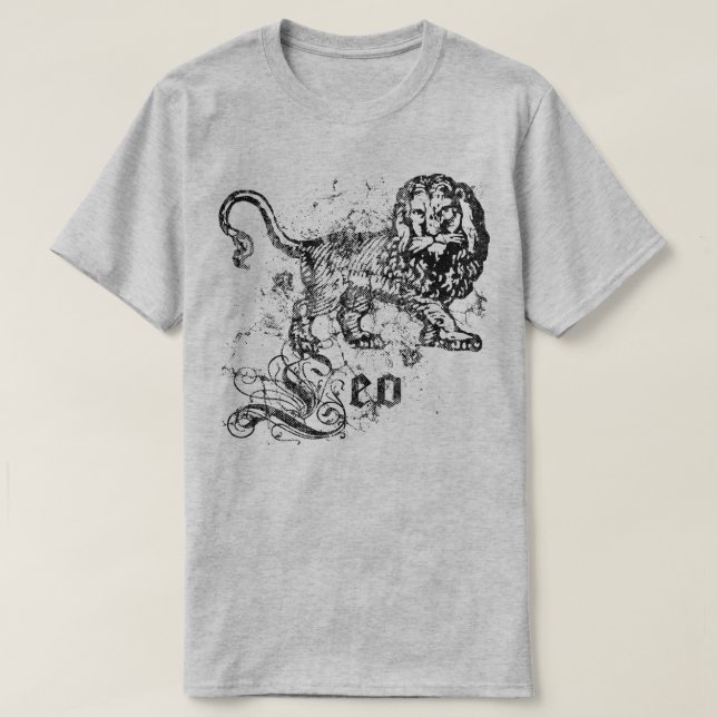 T-shirt Vintage Zodiac Leo (Design devant)