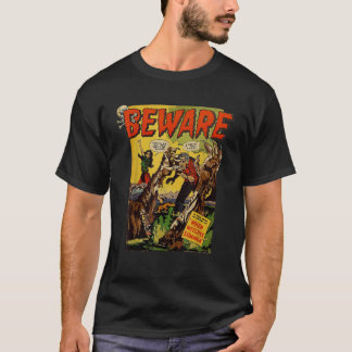 T-shirt Vintage Zombie Movie Horreur Poster Comique Livre 