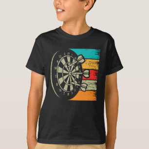 T-shirt Vintages fléchettes en tableau noir Bullseye Arrow