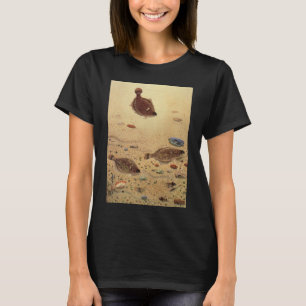 T-shirt Vintages, Marine Ocean Life Poisson plat