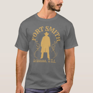 T-shirt VintageStyle Fort Smith Arkansas Cowboy Coriace
