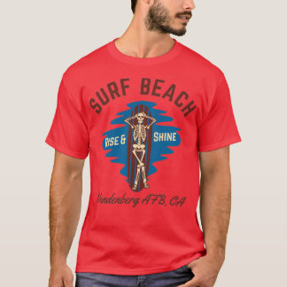 T-shirt VintageStyle Surf Plage Vandenberg AFB Californie