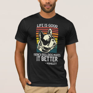 T-shirt Vinteage French Bulldog Retro Style Chien