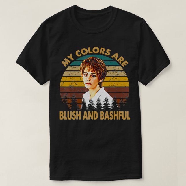 T-shirt Vintgae Mes couleurs sont rougissantes et timides  (Design devant)