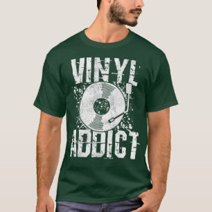 T-shirt Vinyl Addict - Retro Music DJ Old School Shirt