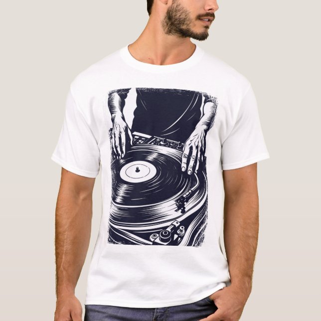 T-shirt Vinyl DJ (Devant)