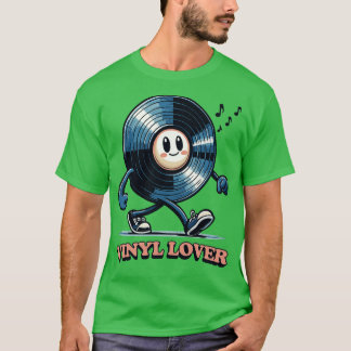 T-shirt Vinyl Lover Vinyl Geek Design