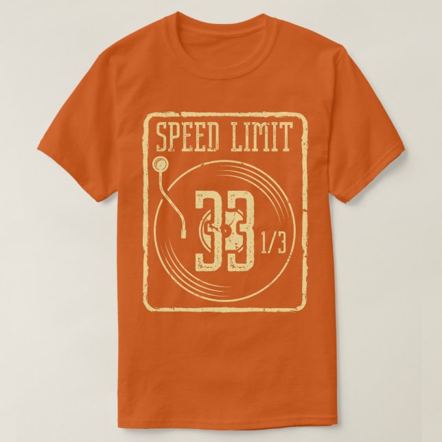 T-shirt Vinyl Record Collector Funny Speedlimit LP Record (Design devant)