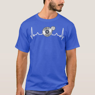 T-shirt Vinyl Record Heartbeat Old School DJ House Musique
