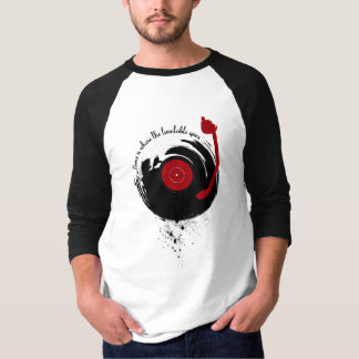 T-shirt Vinyl Records Home Est Où Le Tourne-disque Spins
