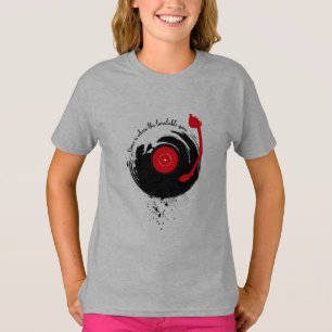 T-shirt Vinyl Records Home Est Où Le Tourne-disque Spins