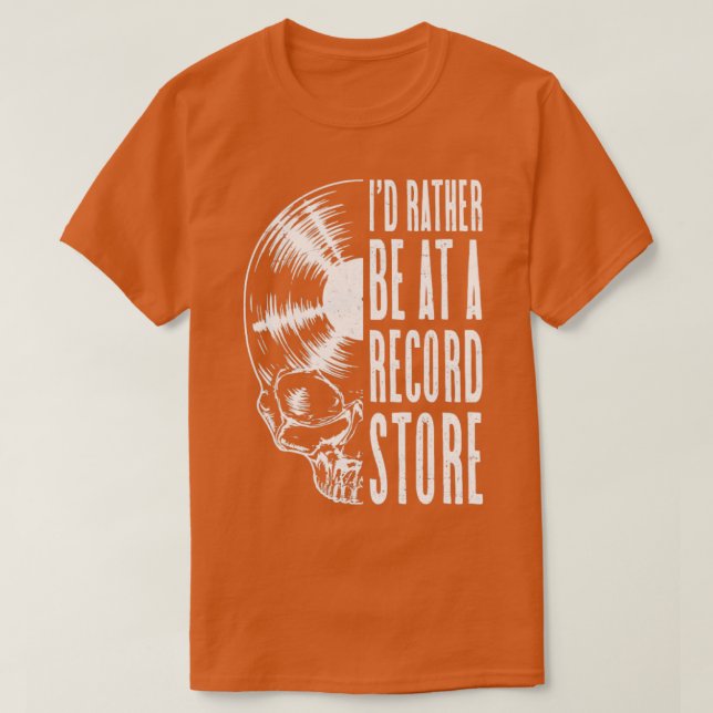 T-shirt Vinyl Records LP Collectionneur Soyez Au Record St (Design devant)