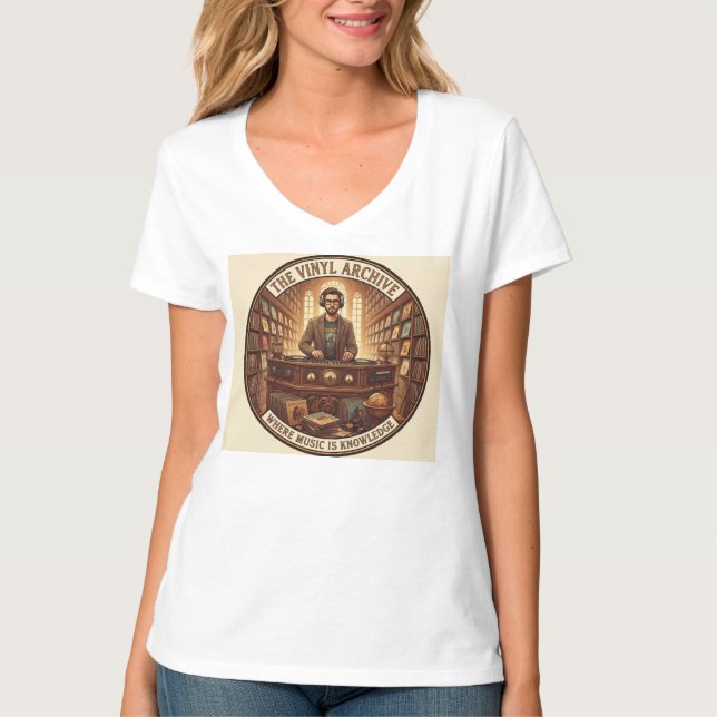 T-Shirt Vinyl Scholar DJ – Où les rythmes rencontr (Devant)