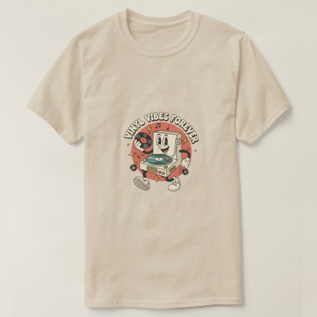 T-shirt Vinyl Vibes Forever (Design devant)