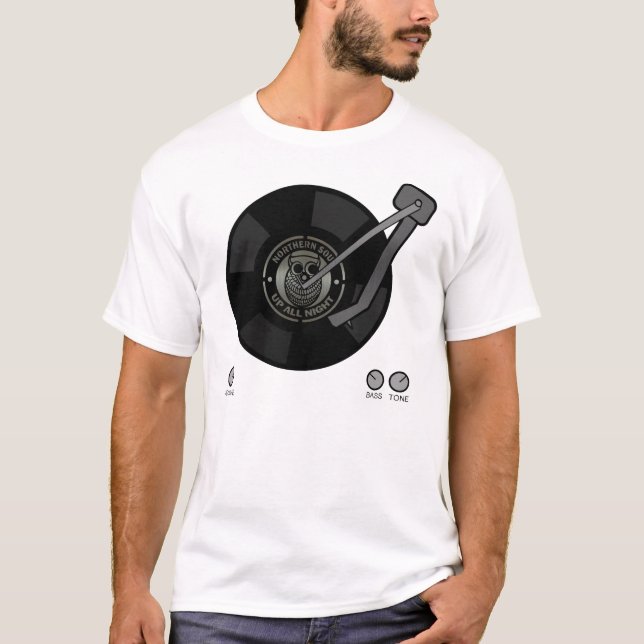 T-shirt Vinyle du nord d'âme sur la plaque tournante (Devant)