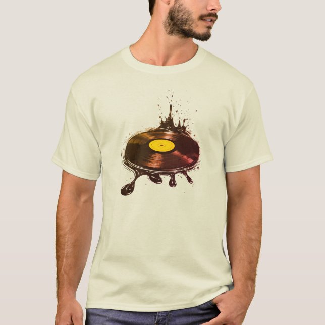T-shirt Vinyle Liquide - Édition Rétro (Devant)
