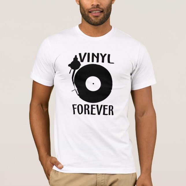 T-shirt vinyle pour toujours (Devant)