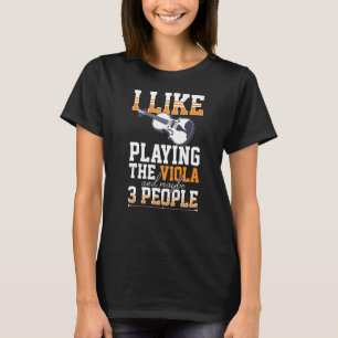 T-shirt Viola Instrument Music Notes Lecteur Leçon Début