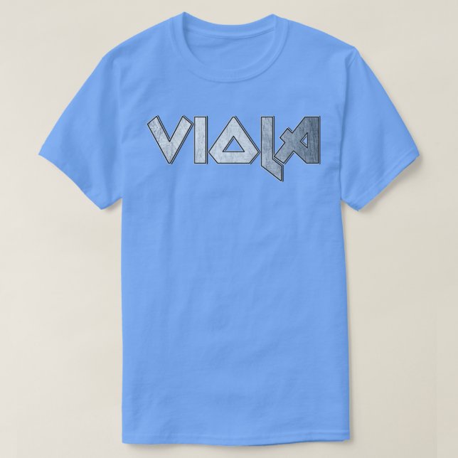 T-shirt Viola métallique lourd (Design devant)