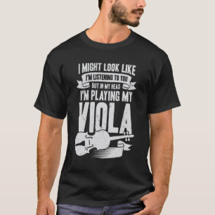 T-shirt Viola Player musique instrument violiste cadeau