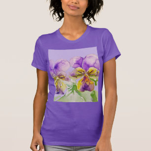 T-shirt Viole de violet de violet de violet à l'alto flora