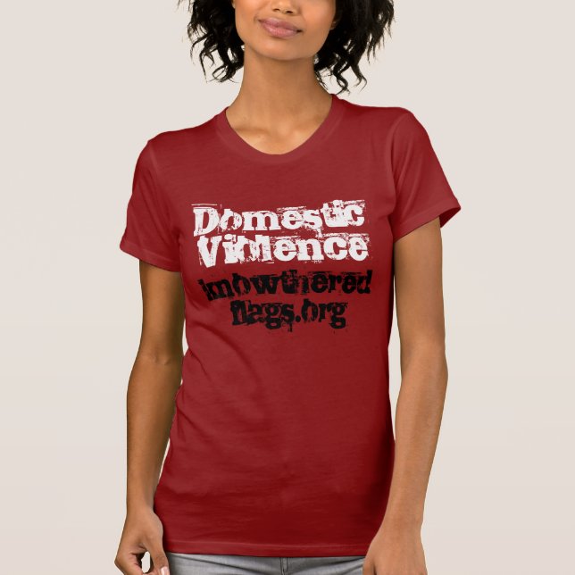 T-shirt Violence familiale, knowtheredflags.org (Devant)
