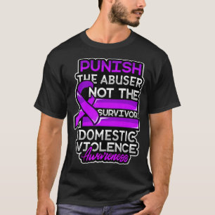 T-shirt Violence familiale Survivante Soutien à l'abus de