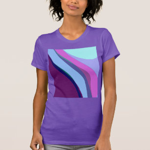 T-shirt Violet Abstrait Art 308