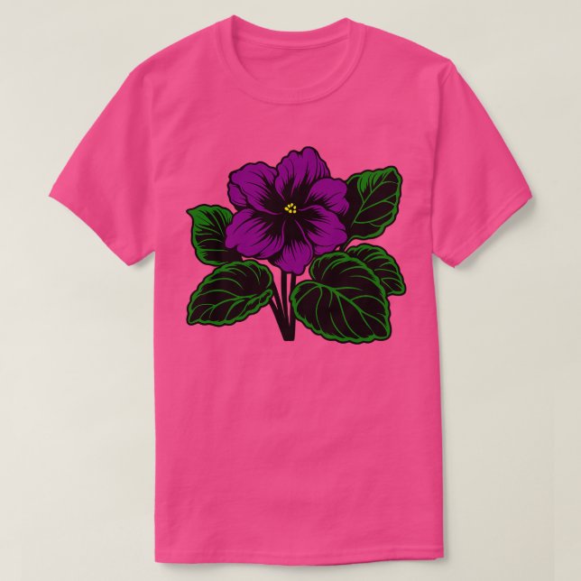 T-shirt Violet africain (Design devant)