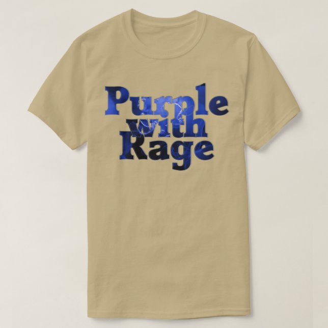 T-shirt Violet avec âge 1 (Design devant)