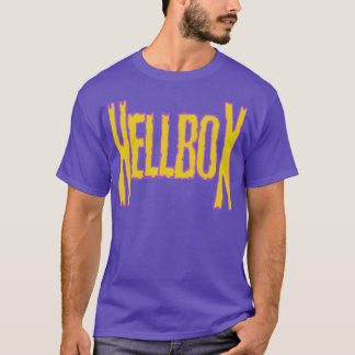 T-shirt Violet avec police jaune Chemise Hellbox