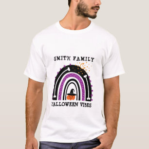 T-shirt Violet Black Jack-o'-lantern Boho Rainbow Hallowee