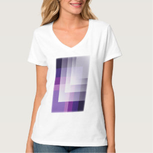 T-shirt Violet et blanc